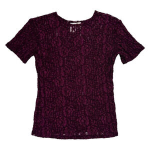 Vintage Victoria’s Secret Purple Lace Top